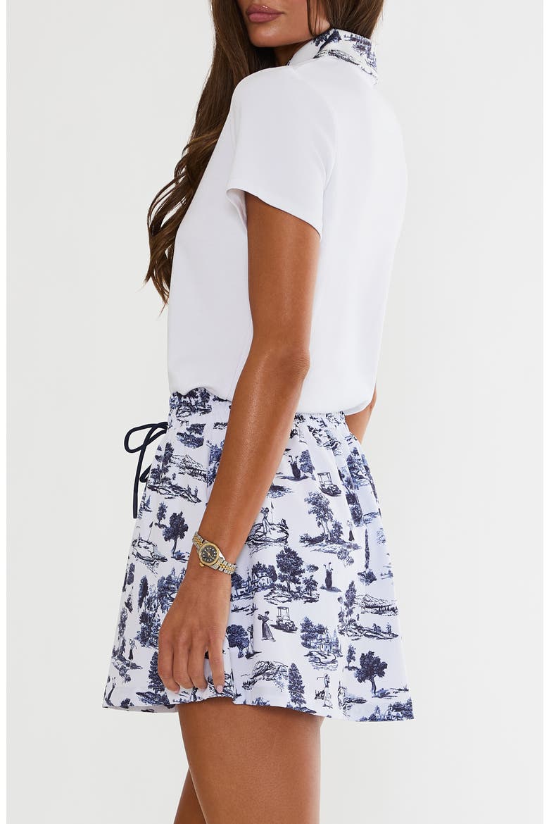Ottavia Half-Zip Knit Top, Alternate, color, EVENING GOLF TOILE