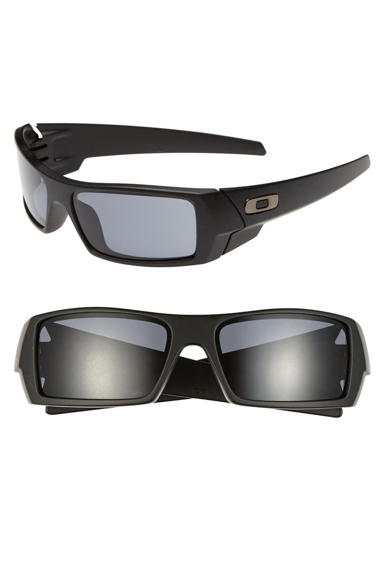 'Gascan' 60mm Sunglasses, Main, color, MATTE BLACK/ GREY