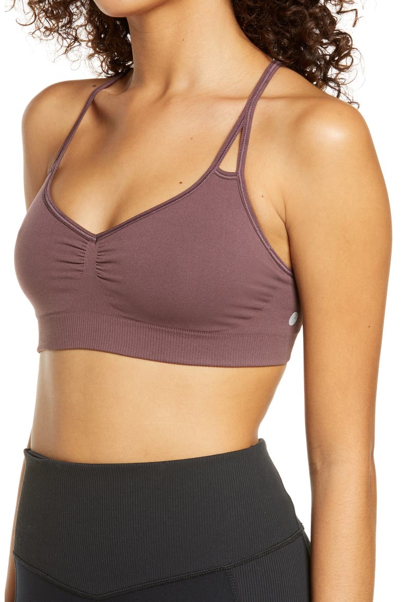 Body Flex Sports Bra, Alternate, color, BURGUNDY HUCKLE