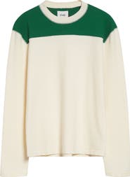 Drake's Colorblock Long Sleeve Football T-Shirt