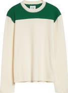 Drake's Colorblock Long Sleeve Football T-Shirt