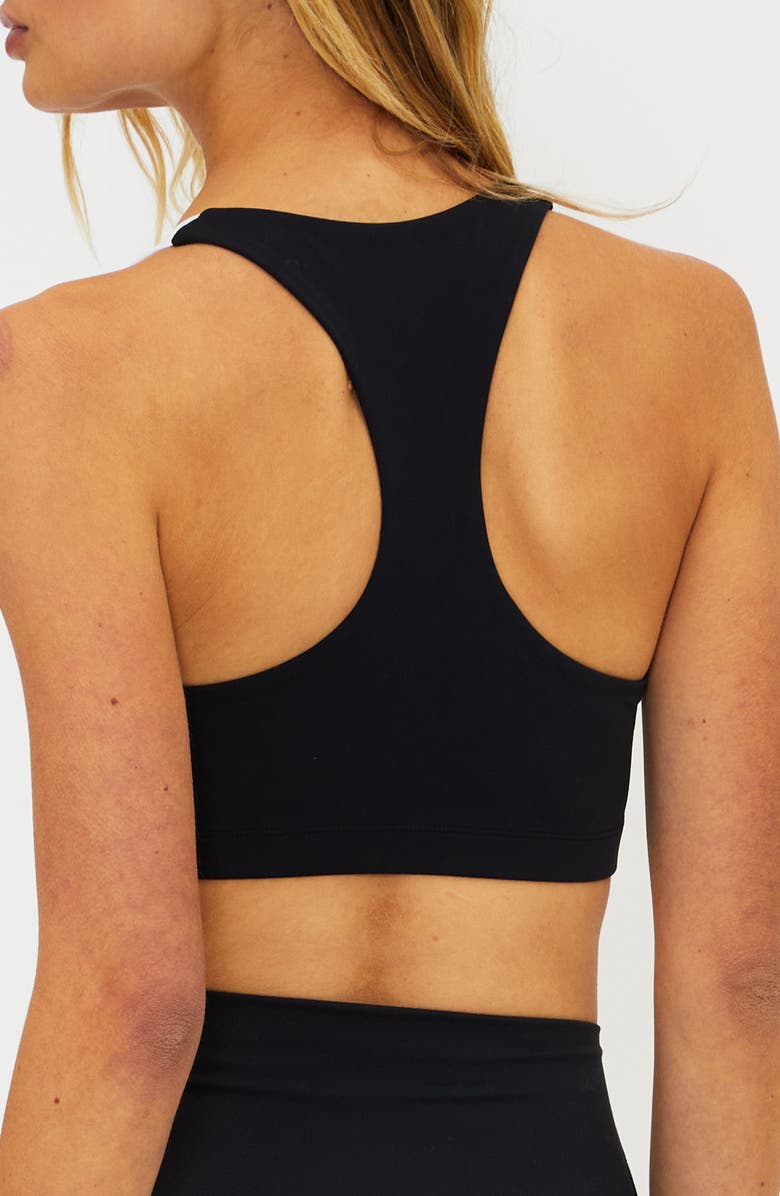 Beach Riot Ria Stripe Racerback Sports Bra, Alternate, color, Prism Pink