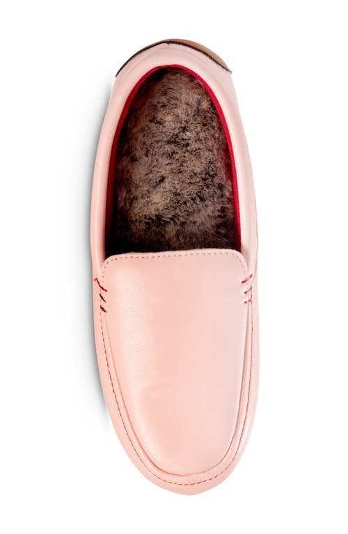 Isotoner Vivienne Faux Fur Lined Loafer In Pink