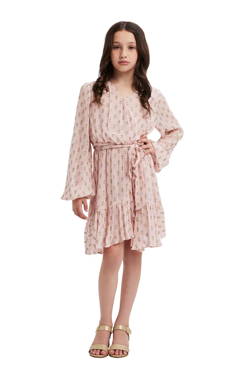 Bardot Junior Kids' Antonella Wrap Dress, Alternate, color,