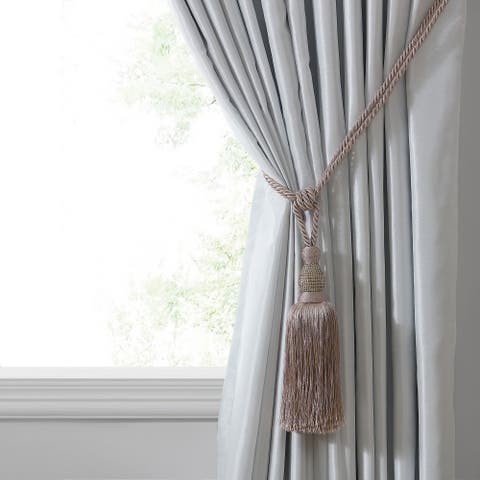 Julia Rhinestone Tassel Curtain Tieback, Mauve - One Size