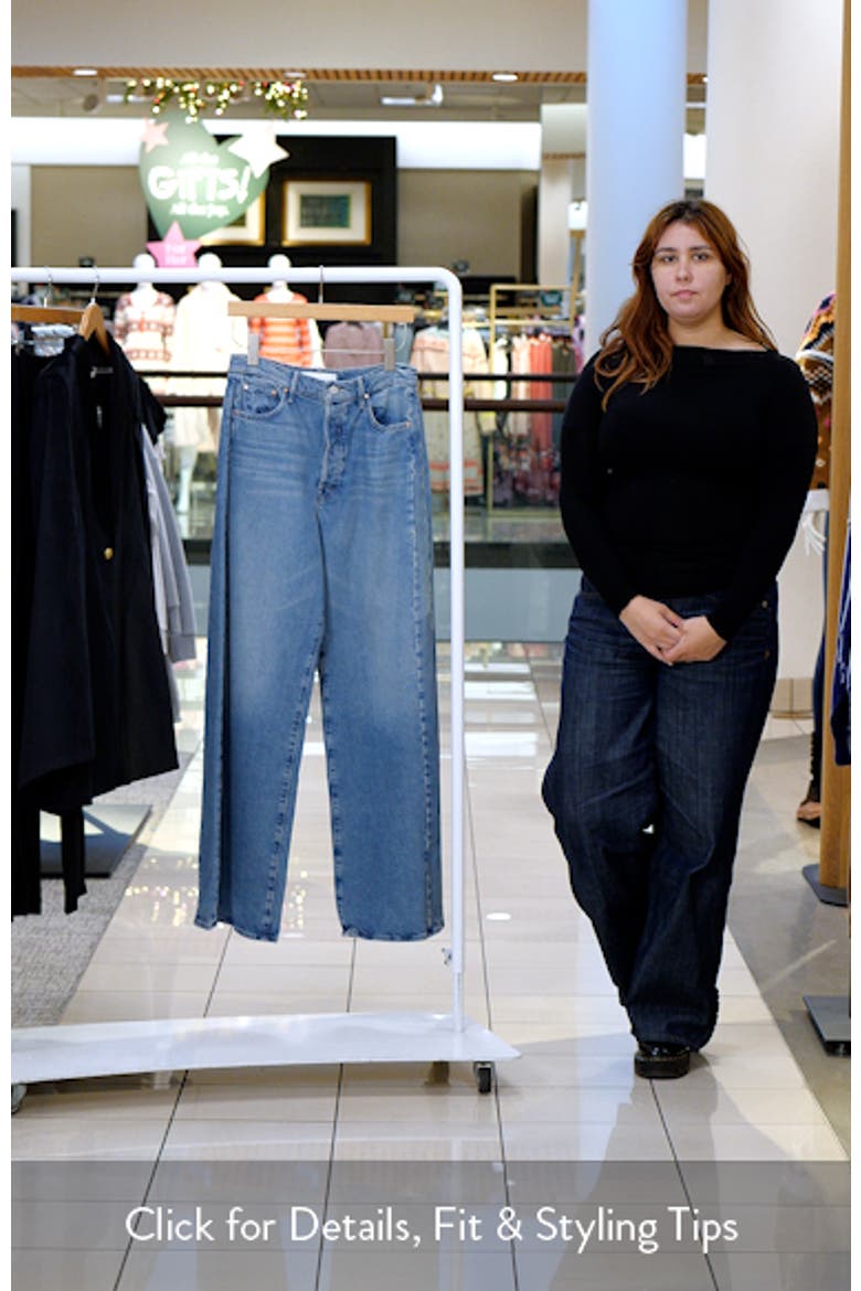 Pipe Dream Button Sneak High Waist Wide Leg Jeans video
