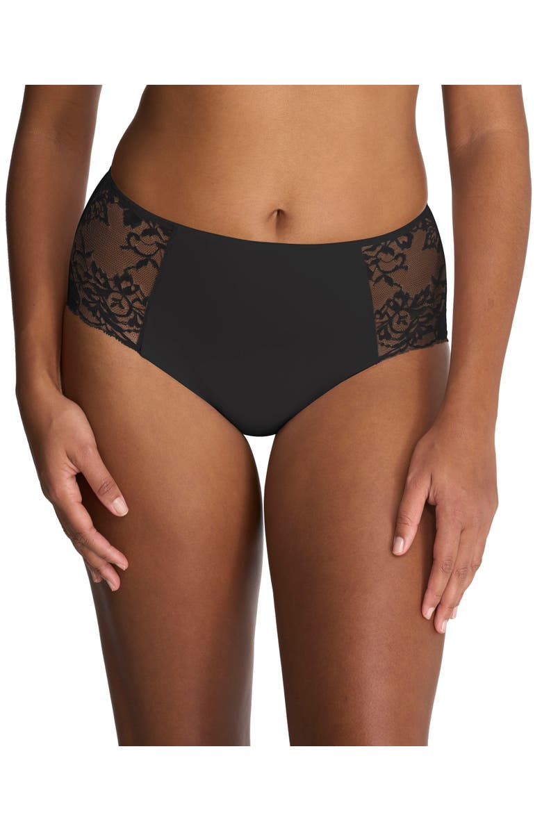 Natori Statement Lace Full Brief, Main, color, Black