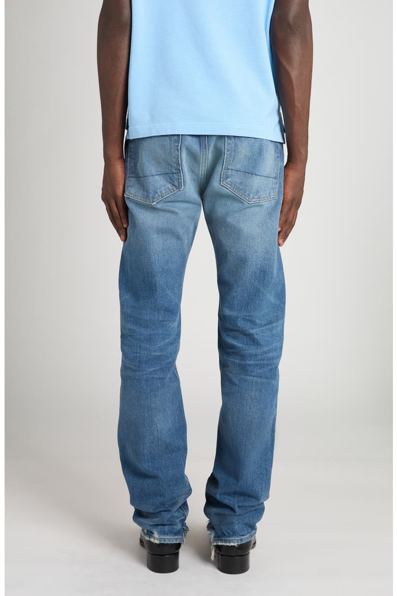 Selvedge Straight Fit Jeans, Alternate, color, HB523 STRONG HIGH/ LOW BLUE