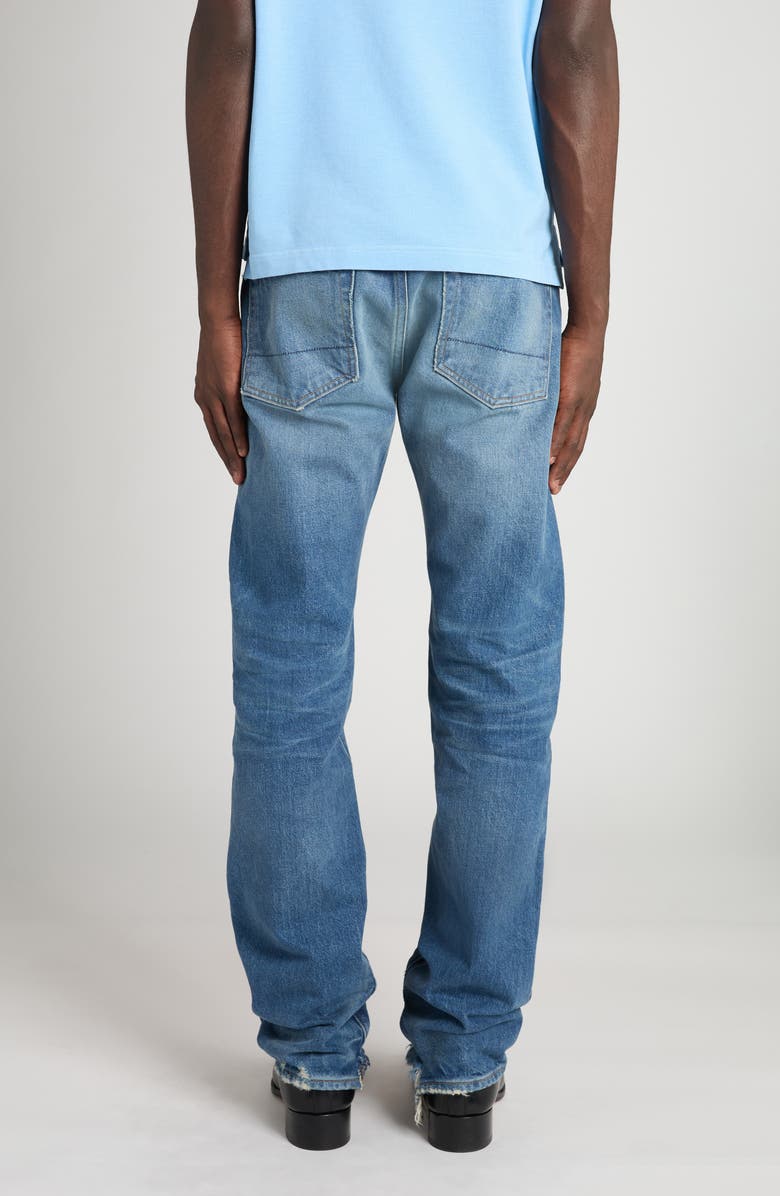 TOM FORD Selvedge Straight Fit Jeans, Alternate, color, Hb523 Strong High/ Low Blue