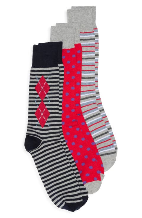 Assorted 3-Pack Dress Socks
