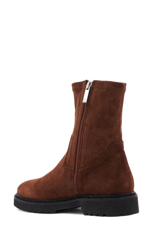Aquatalia Maryann Suede Bootie In Brown