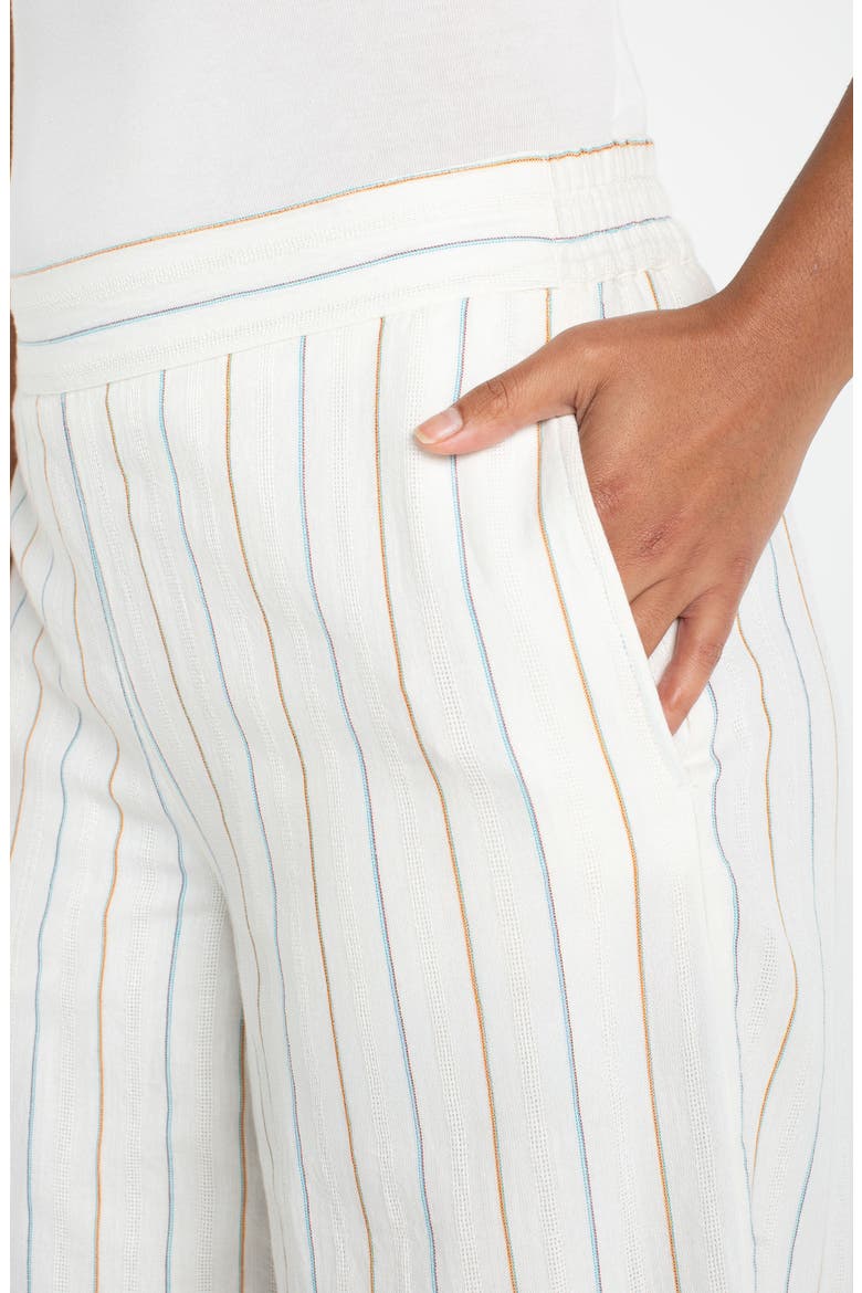 Stripe Pull-On Wide Leg Pants, Alternate, color, CREAM/ BLUE MULTI STRIPE