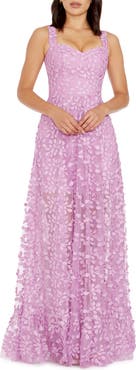 Dress the Population Anabel Semisheer Sweetheart Neck Gown