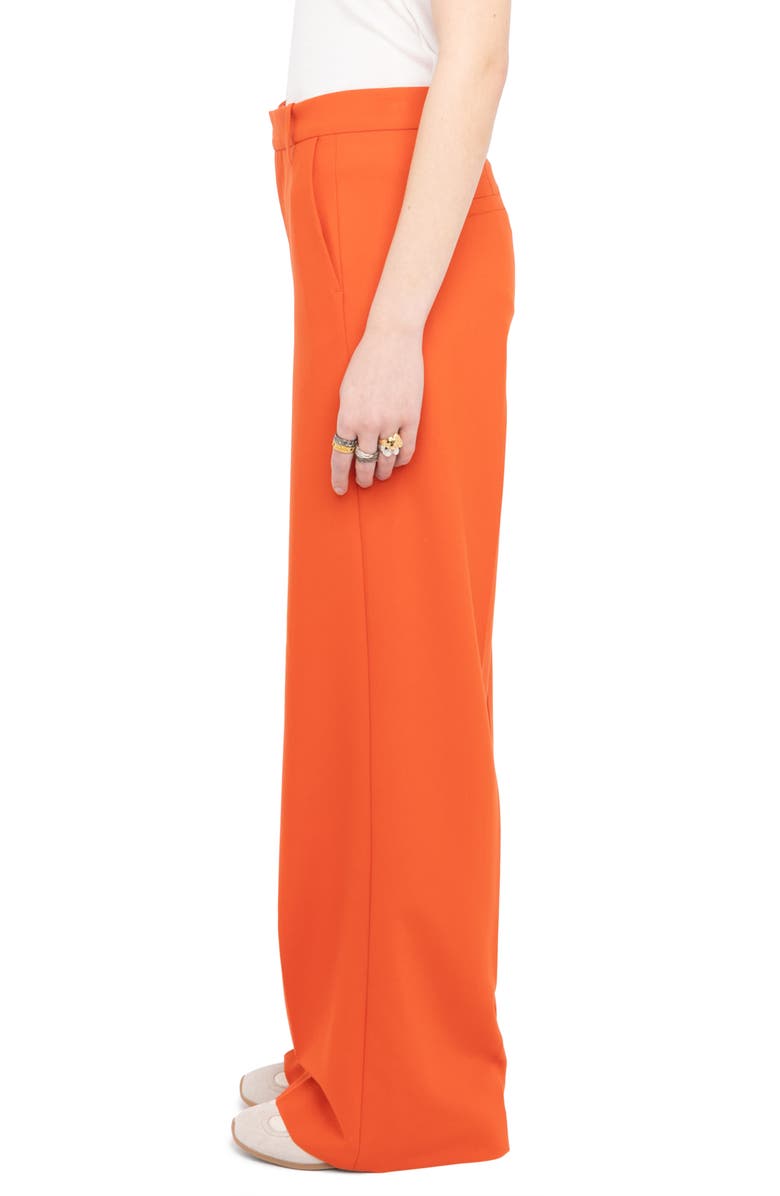 Zadig & Voltaire Wide Leg Pants, Alternate, color, Tangerine