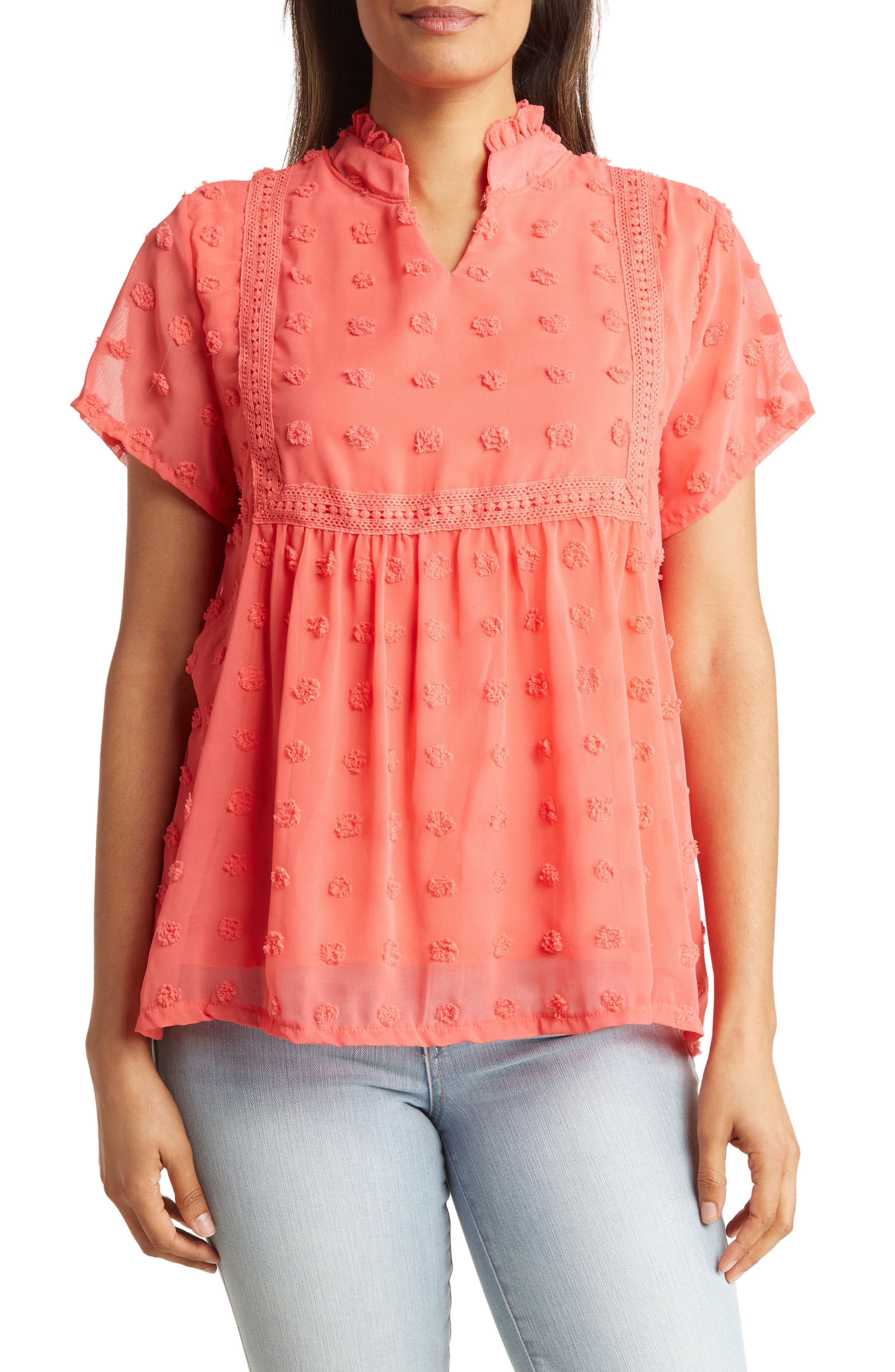 Crochet Clip Dot Blouse - image 3