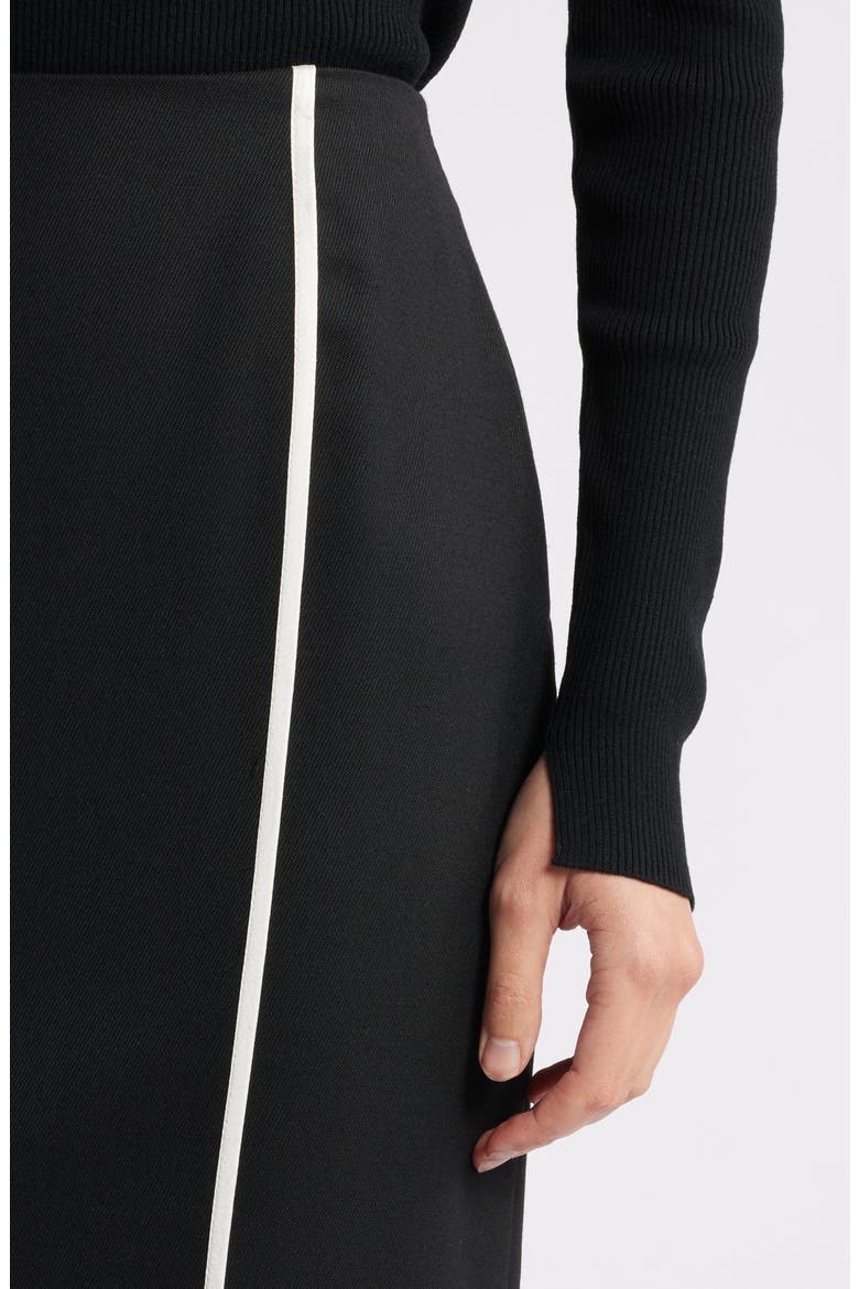 Voltara Wool Blend Pencil Skirt, Alternate, color, BLACK