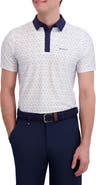 Ben Sherman Polka Dot Print Tech Jersey Golf Polo