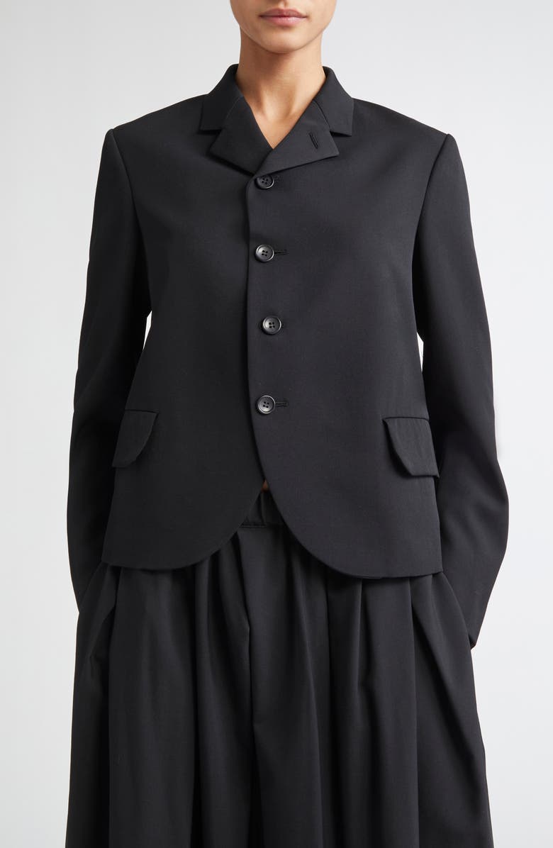 Comme des Garçons Girl Wool Gabardine Blazer, Main, color,