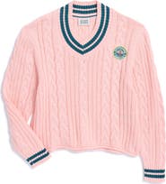 Scotch & Soda Kids' Tennis Group Cable Knit Sweater
