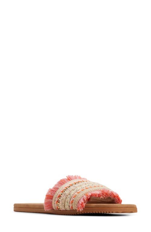 Roxy Positano Slide Sandal In Pink