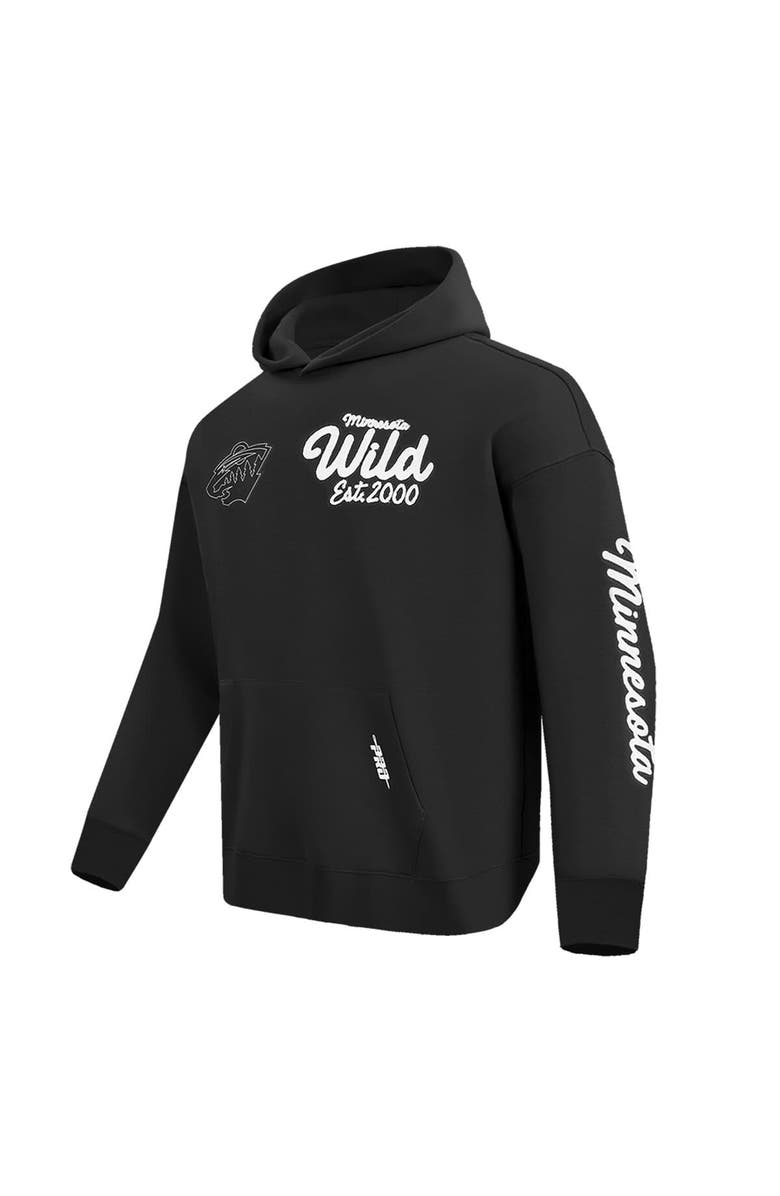 PRO STANDARD Men's Pro Standard Black Minnesota Wild Paint the City Pullover Hoodie, Alternate, color, Black