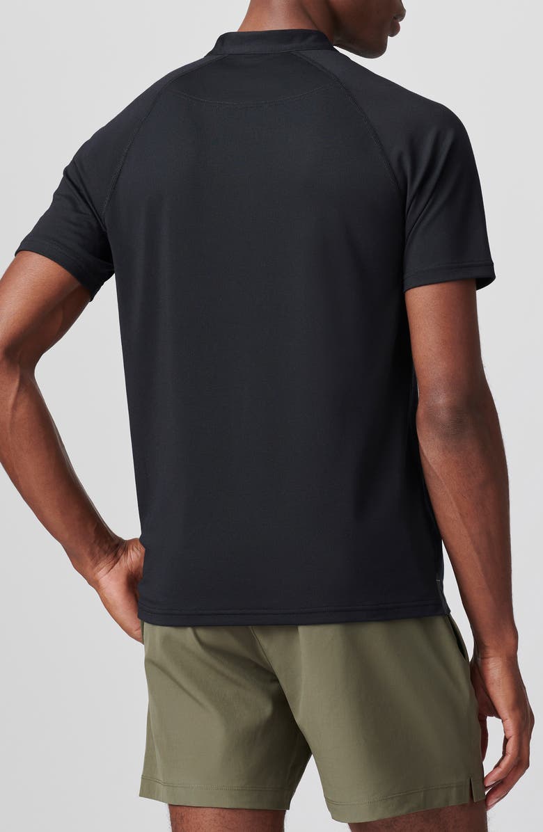 Rhone Delta Piqué Performance Henley, Alternate, color, 