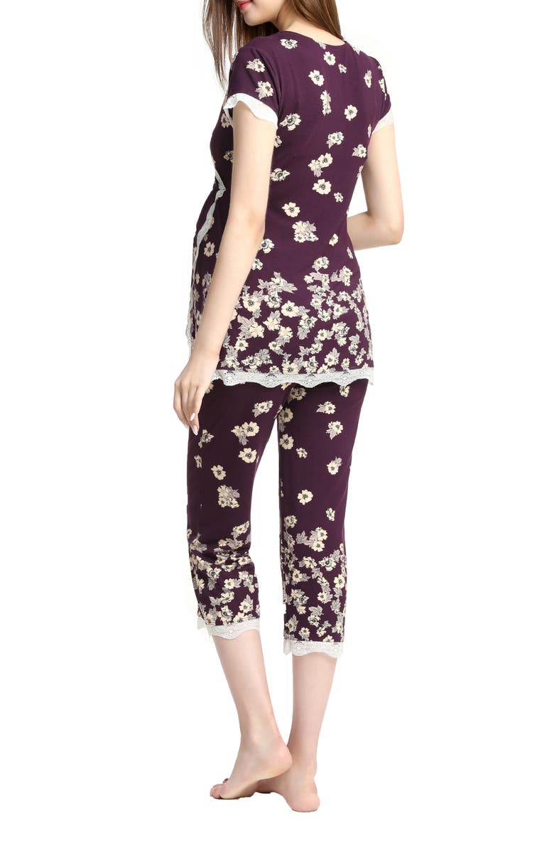 Kimi and Kai Kimi & Kai Addison Nursing/Maternity Pajamas, Alternate, color, 