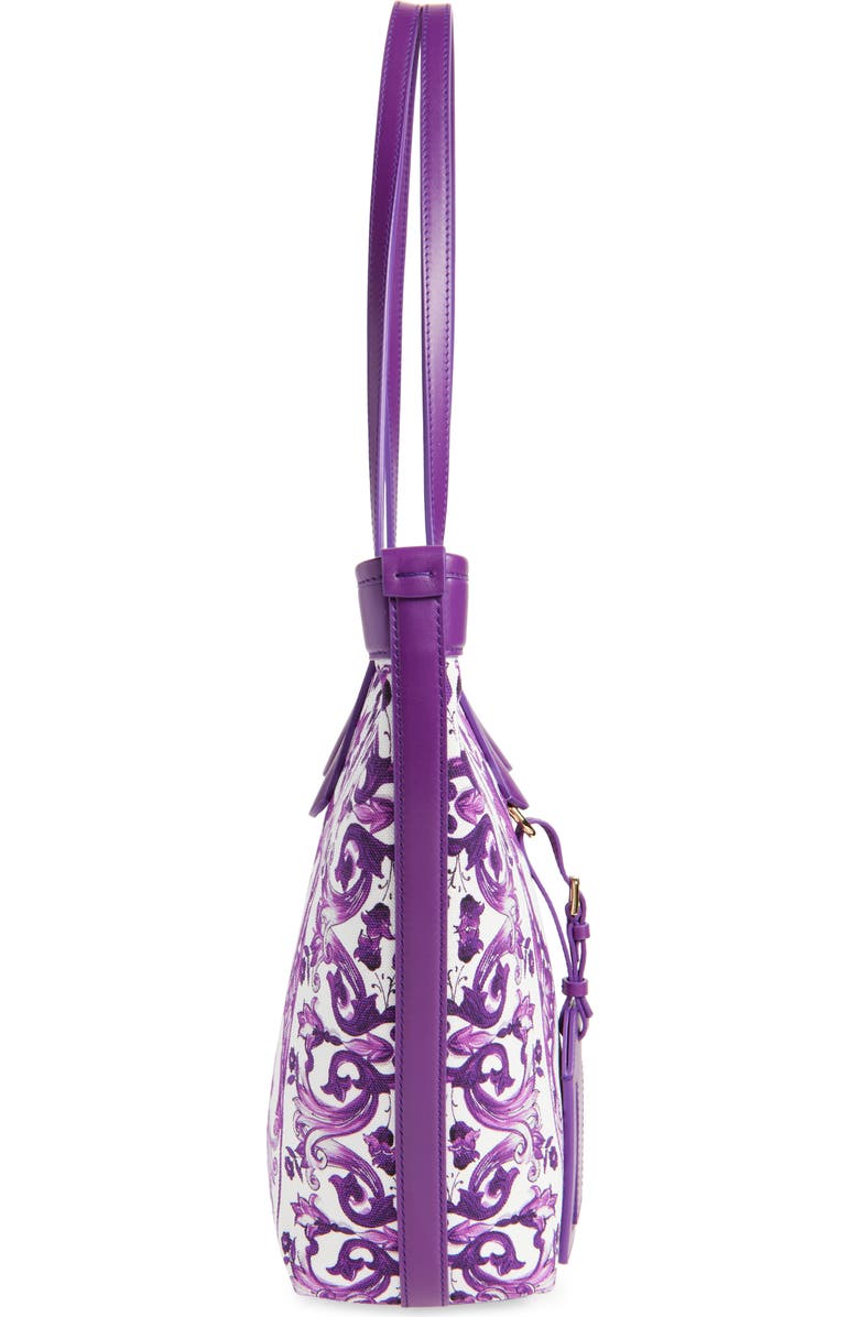 Dolce&Gabbana Atene Maiolica Tote, Alternate, color, I23tn Maiolica 1 Viola