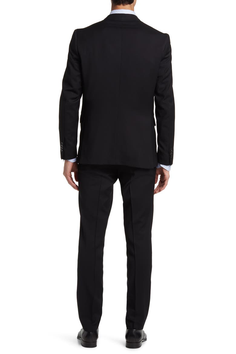 Robbie Extra Slim Fit Wool Suit, Alternate, color, BLACK