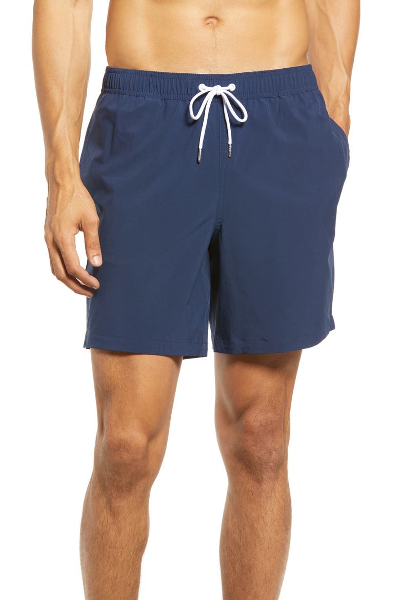 Solid Swim Trunks, Main, color, STARRY SKY