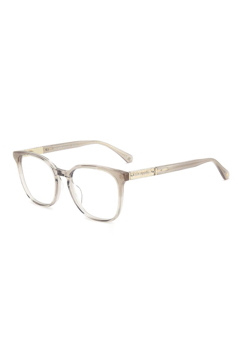hermione 52mm square optical glasses, Alternate, color, GREY