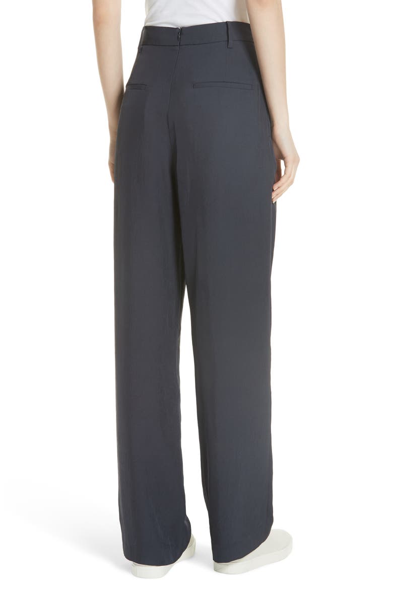 High Waist Wide Leg Pants, Alternate, color, COASTAL