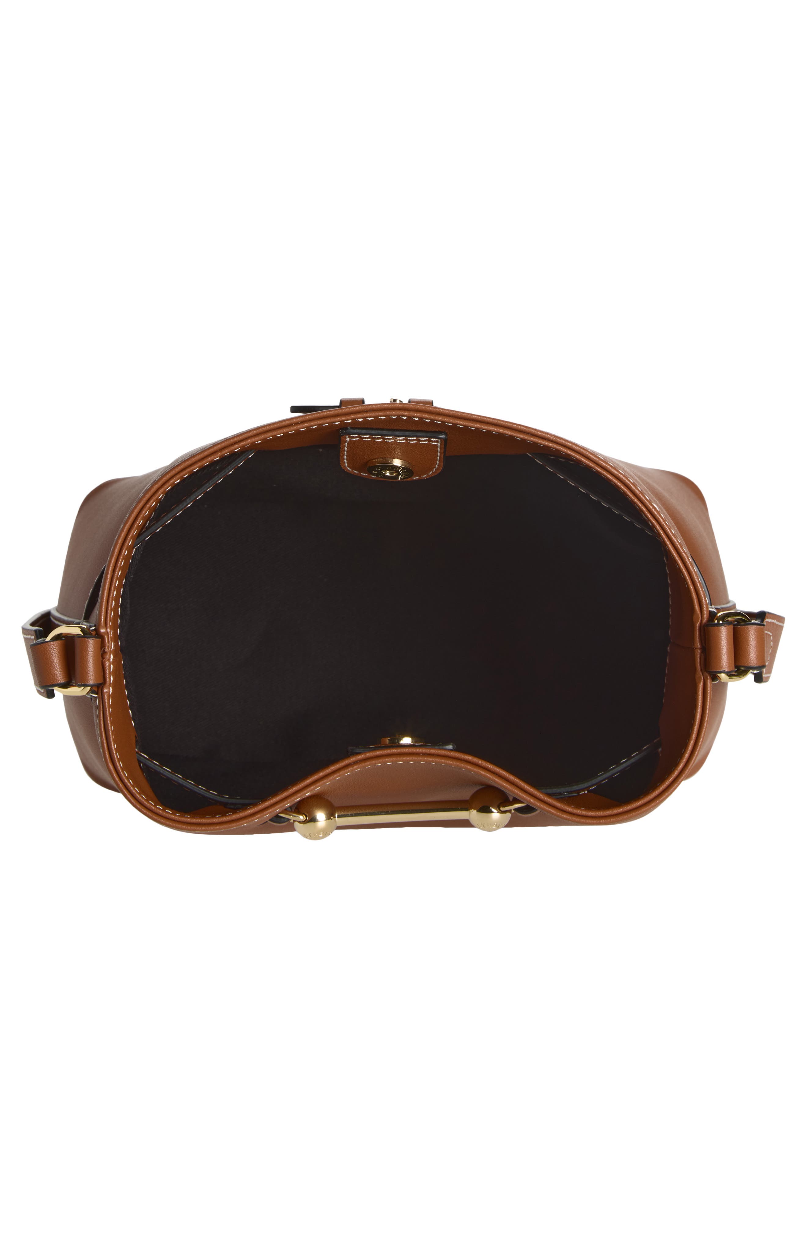 Corda Leather Bucket Bag, Alternate, color, CHESTNUT