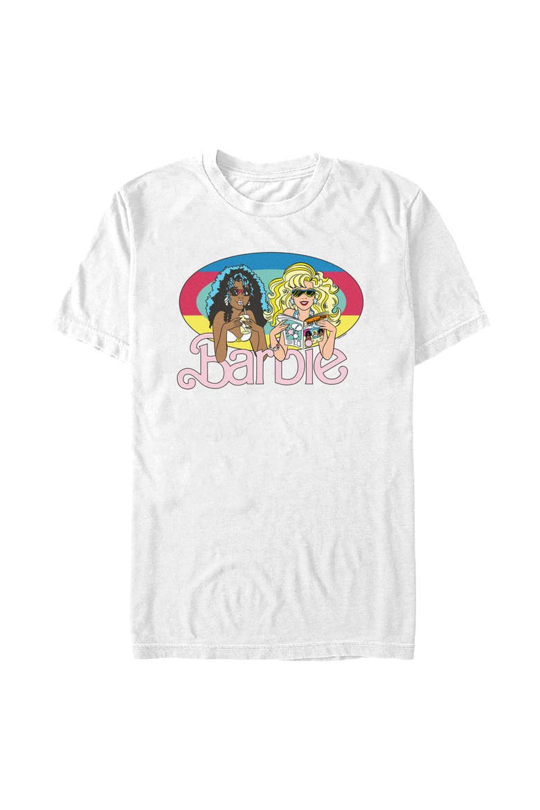 Men's Retro Fashion Friends T-Shirt, Main, color, White