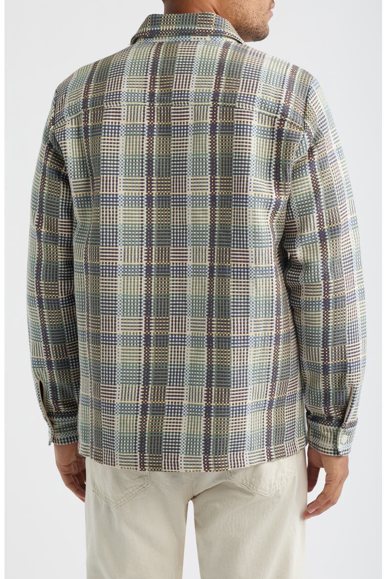 Whiting Basketweave Overshirt, Alternate, color, BLUE / GREEN