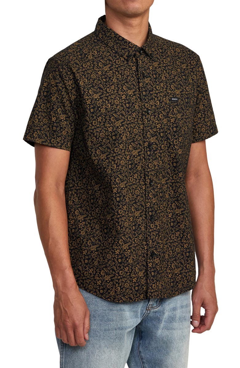 RVCA That'll Do Stretch Short Sleeve Button-Down Shirt, Alternate, color,