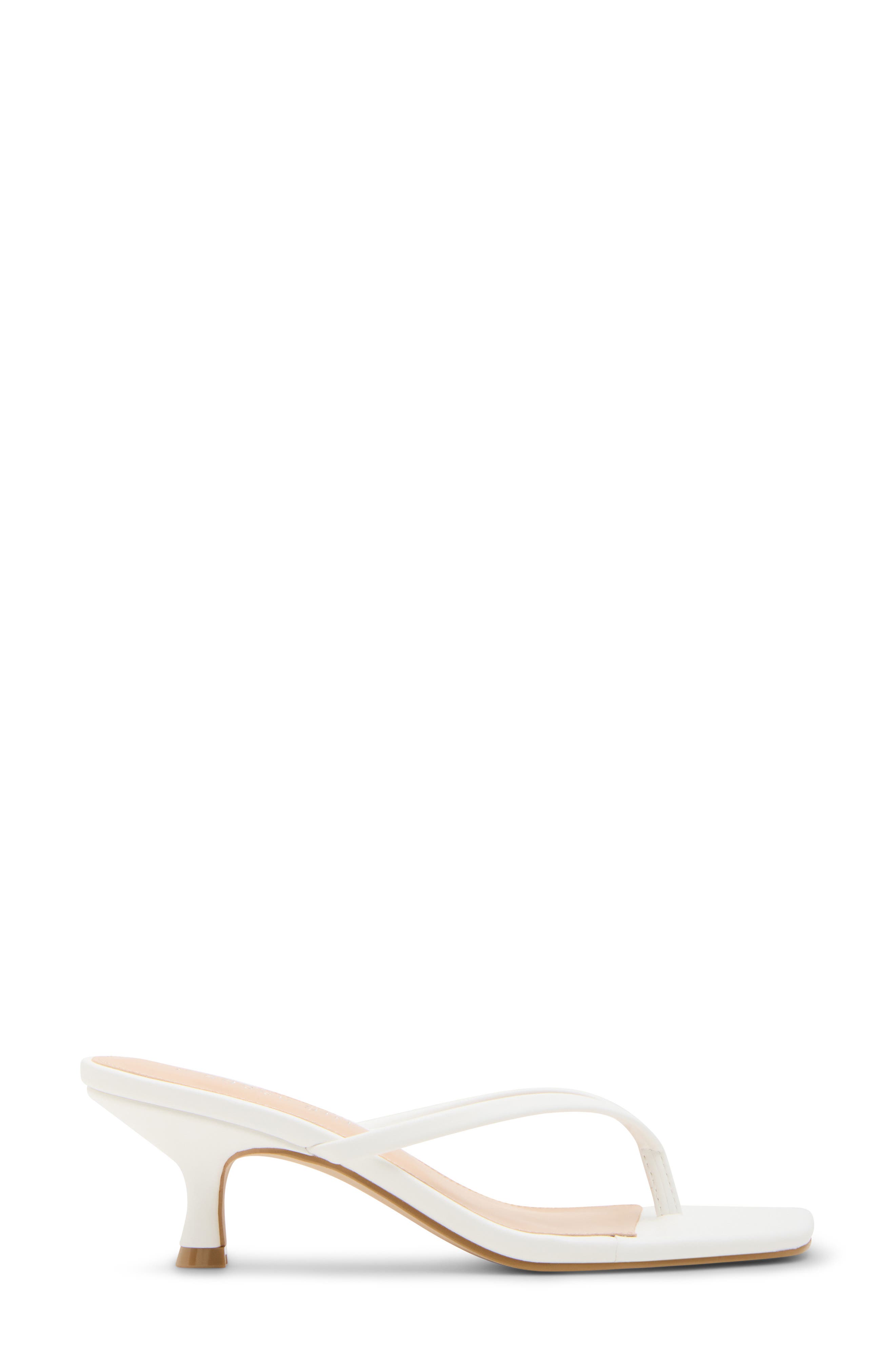 Charlenne Kitten Heel Thong Sandal, Alternate, color, WHITE PARIS