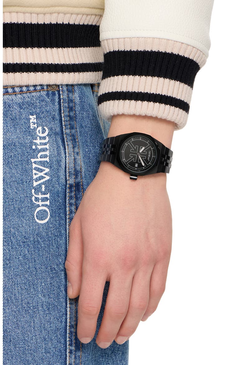 No Grid Bracelet Watch, 39mm, Main, color, IP BLACK