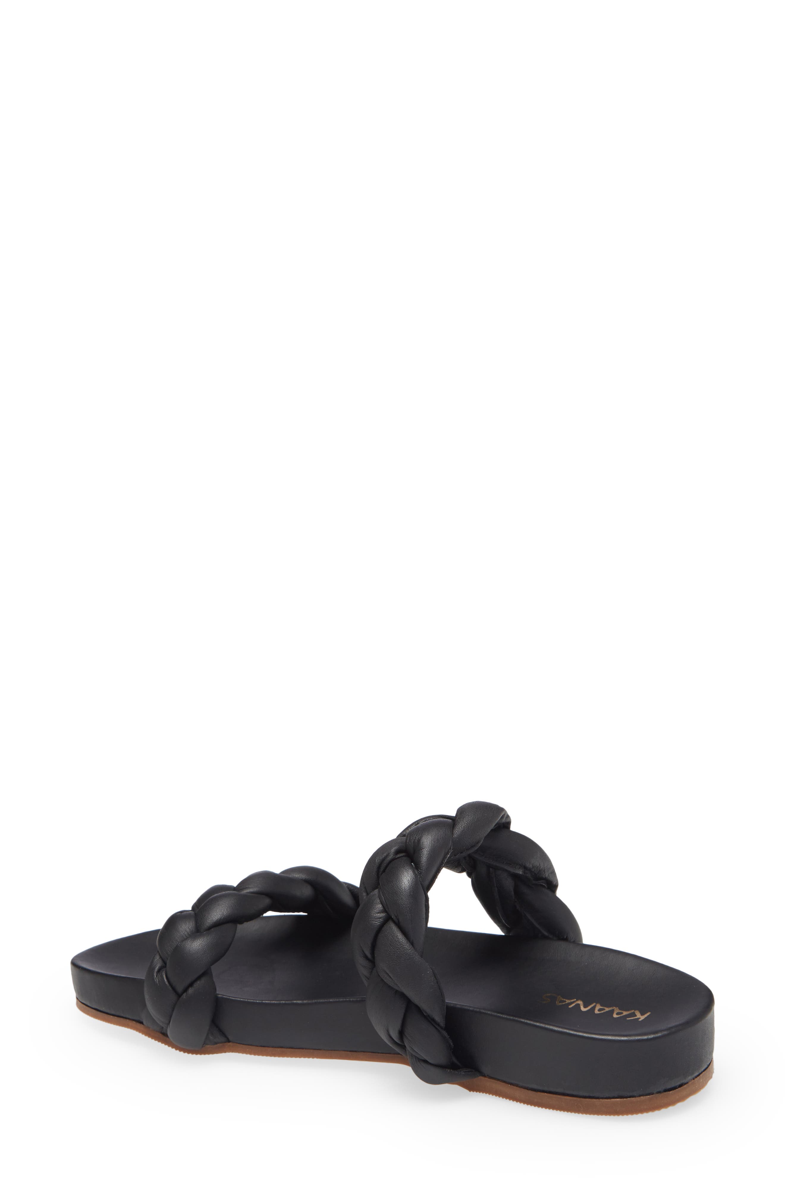Kaanas Coco Braided Slide Sandal, Alternate, color, 