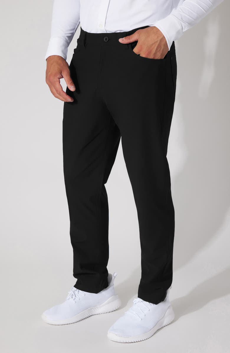 90 DEGREE BY REFLEX Tricot Prime Time Pants, Alternate, color, Black
