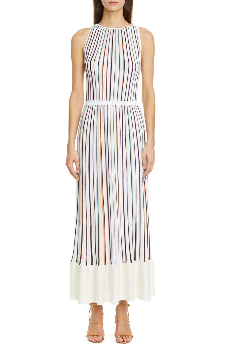 Missoni Multicolor Stripe Rib Maxi Dress, Main, color, 