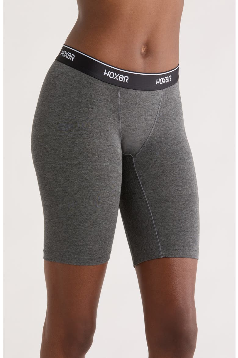 Biker Ultra-Soft 9-Inch Boxer Briefs, Alternate, color, CHARCOAL HEATHER 2.0
