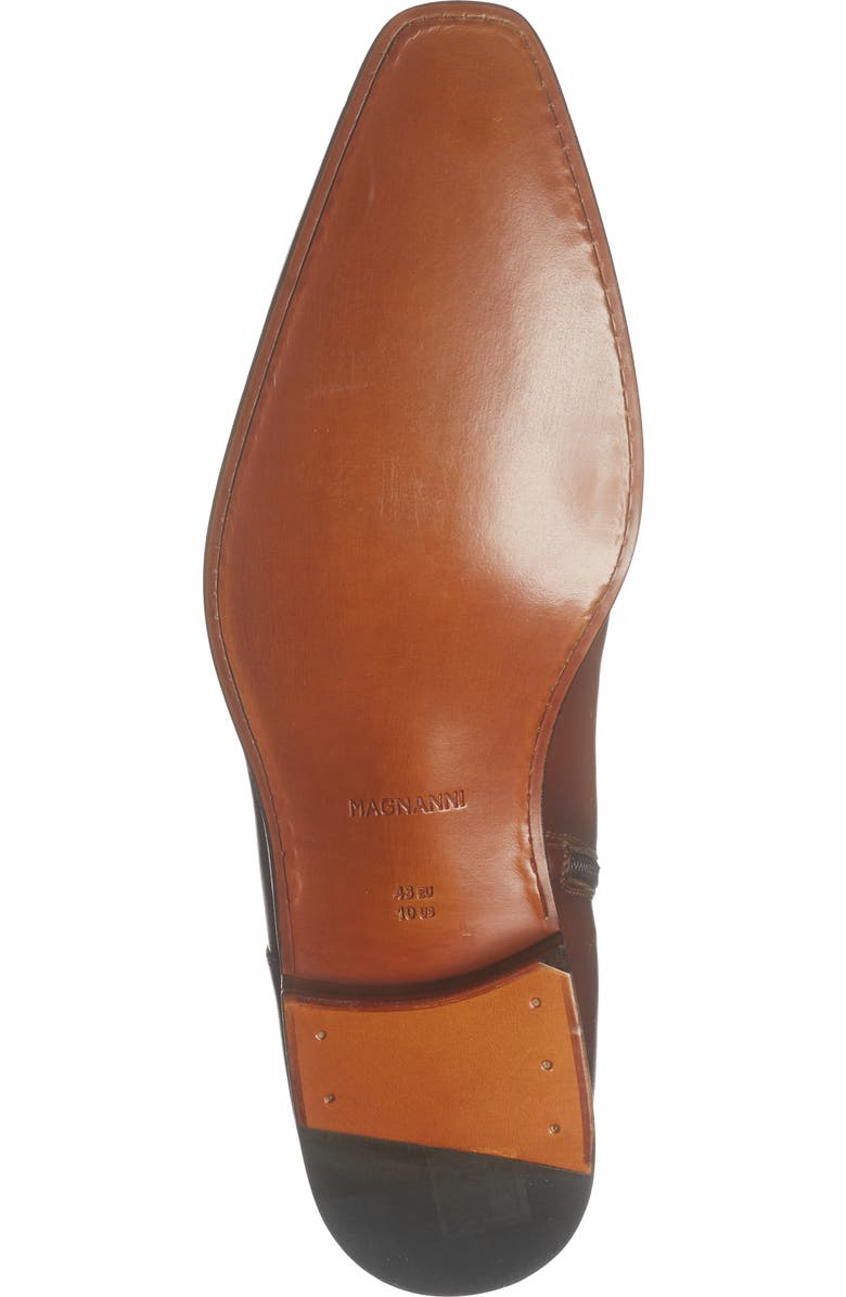 Magnanni Navaro Square Toe Boot, Alternate, color, Cuero