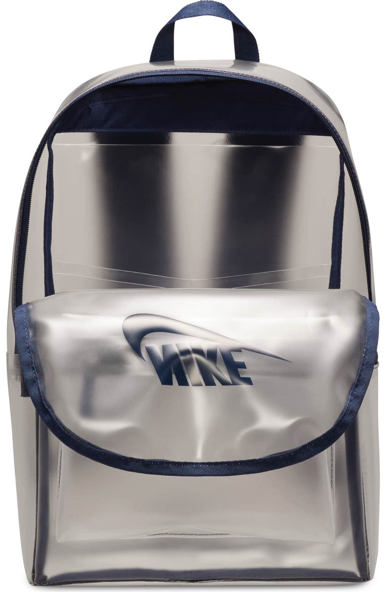 Nike Kids' Crystal Backpack, Alternate, color, Clear/ Midnight Navy