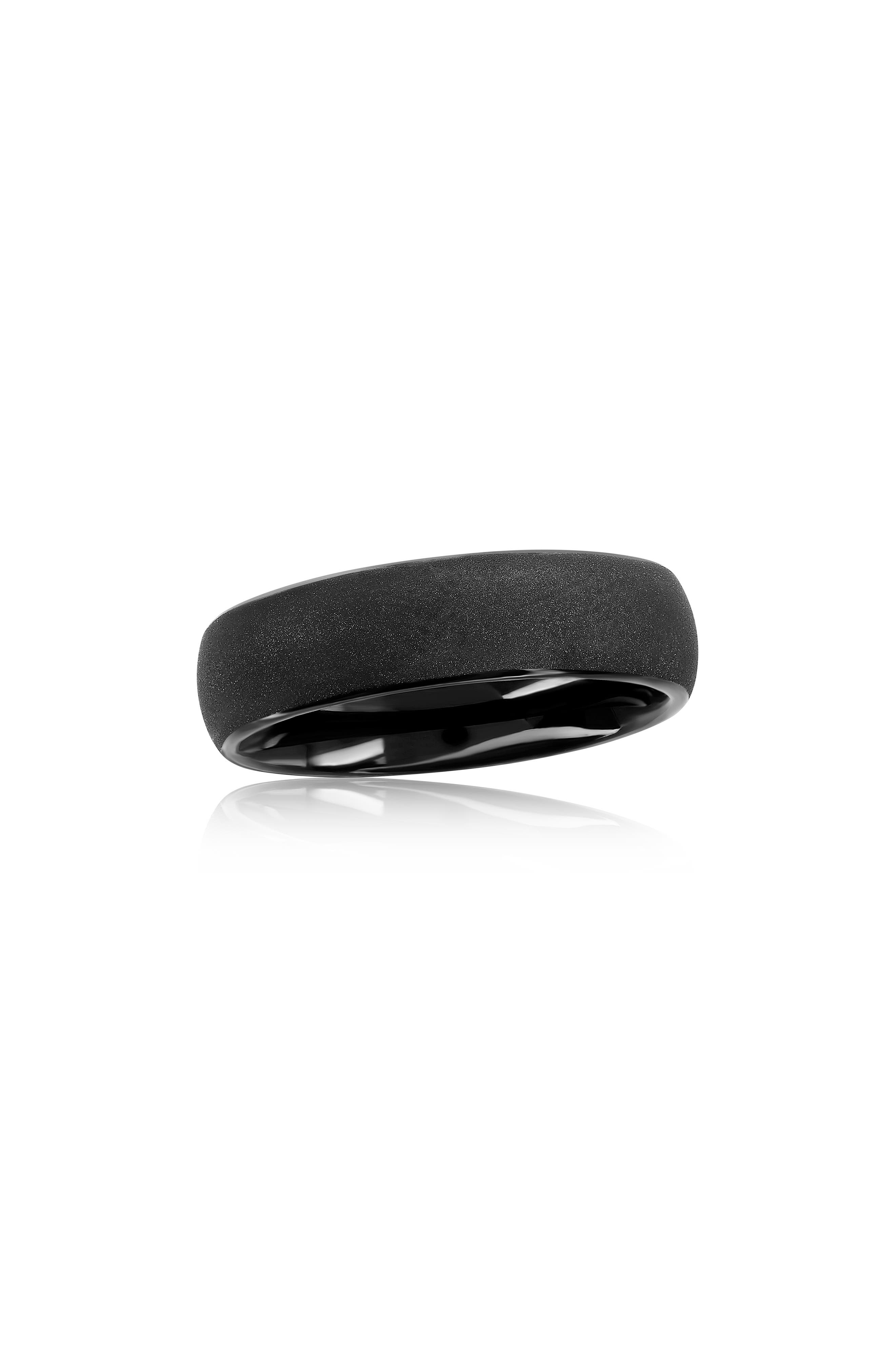 BLACKJACK Sanded Band Ring