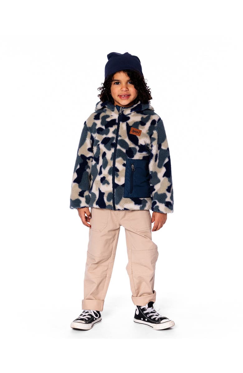 Deux par Deux Kids Unisex Reversible Mid-Season Jacket, Main, color, Navy Blue