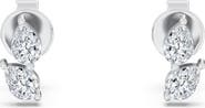 Everlee Petite Pear Duo Lab Diamond Studs in 14K Gold