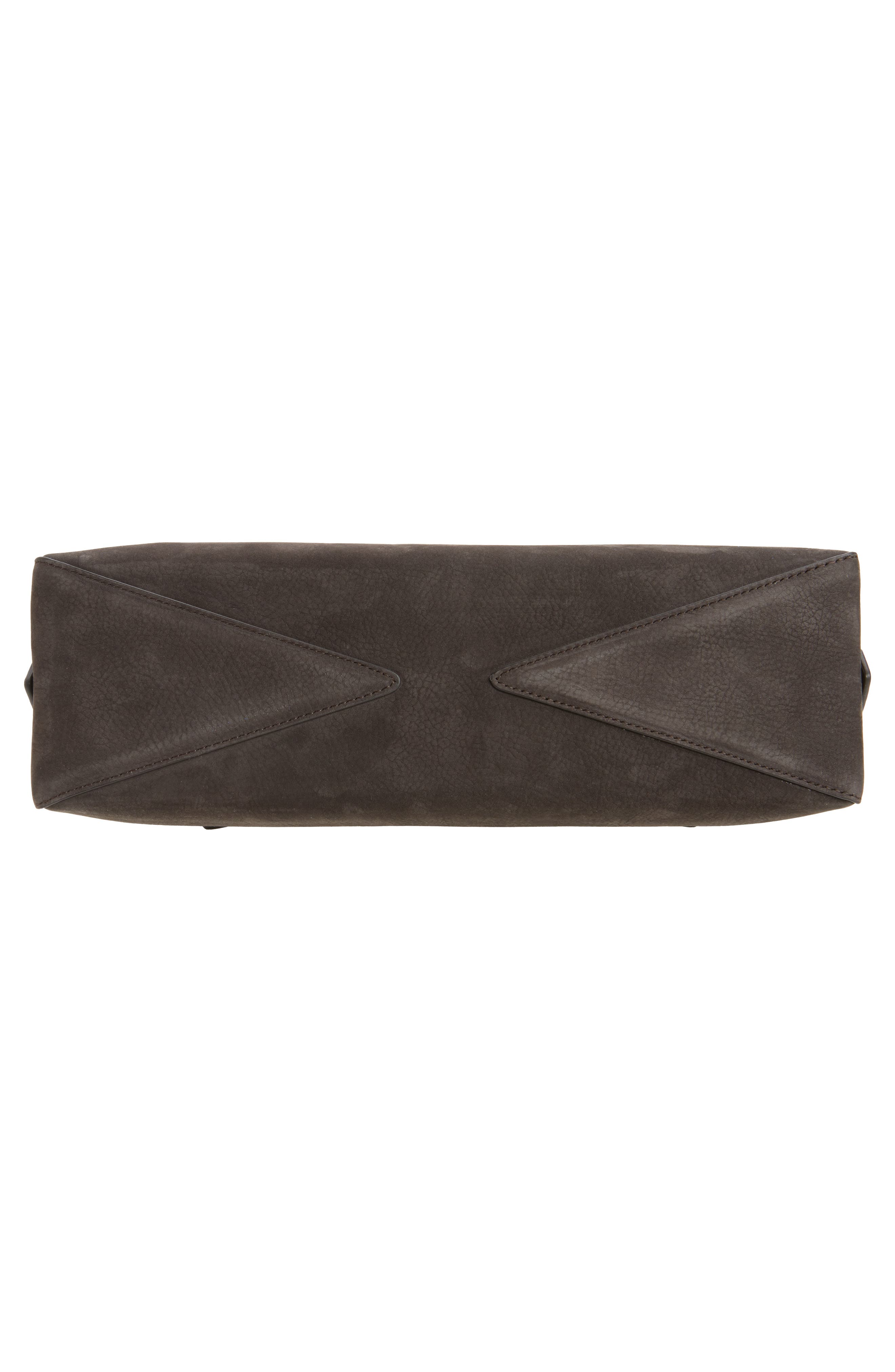 Medium Le Teckel Suede East/West Shouder Bag, Alternate, color, ANTHRACITE