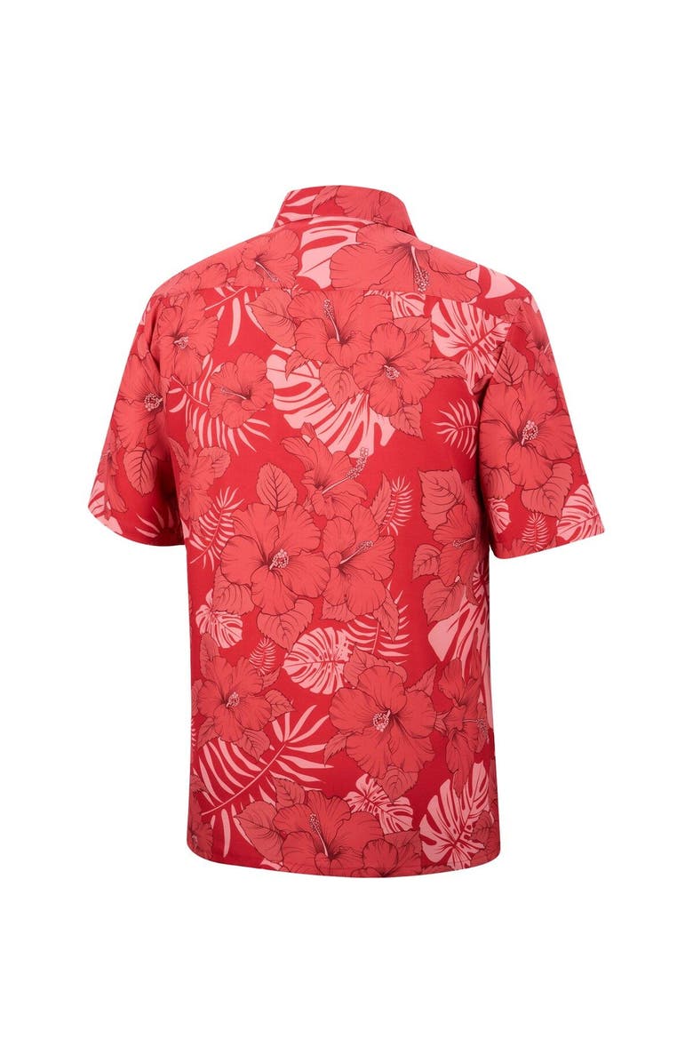 COLOSSEUM Men's Colosseum Scarlet Ohio State Buckeyes The Dude Camp Button-Up Shirt, Alternate, color, 