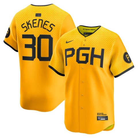 Men's Nike Paul Skenes Gold Pittsburgh Pirates City Connect Limited Player Jersey